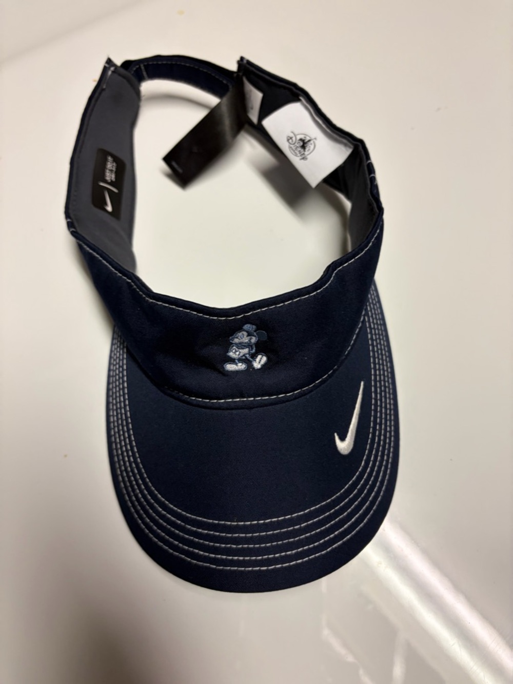 Nike Disneyland Mickey Mouse Navy and White Performance Visor